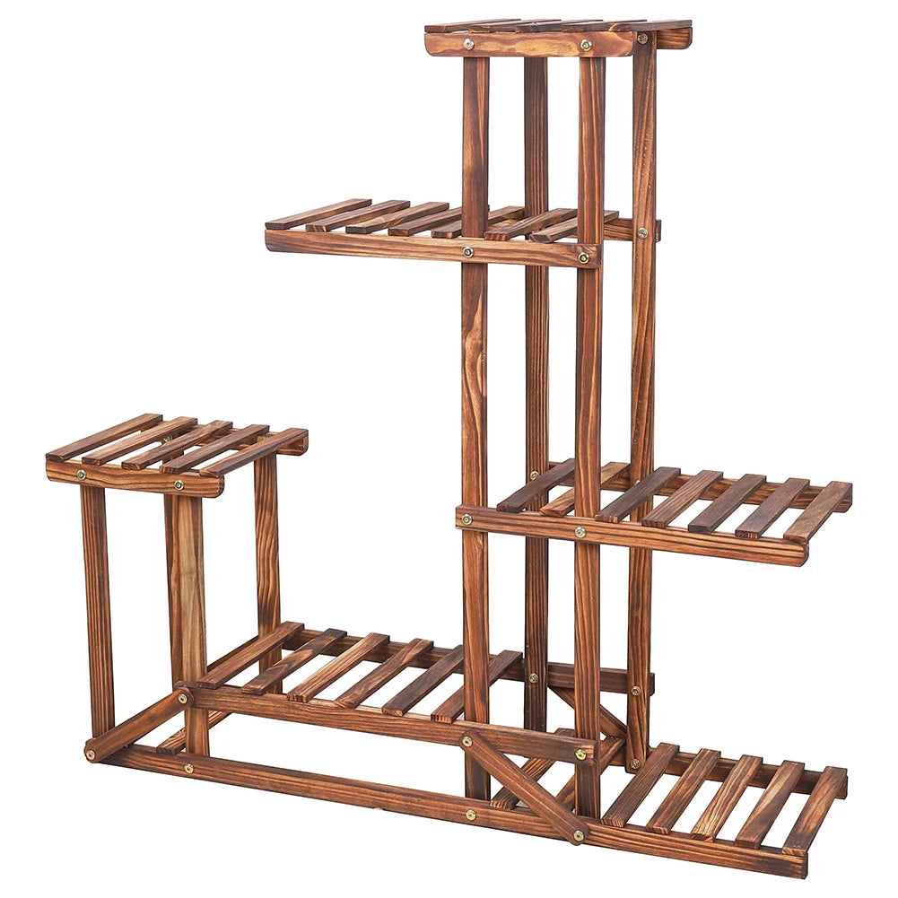 Tiered Wood Plant Flower Stand