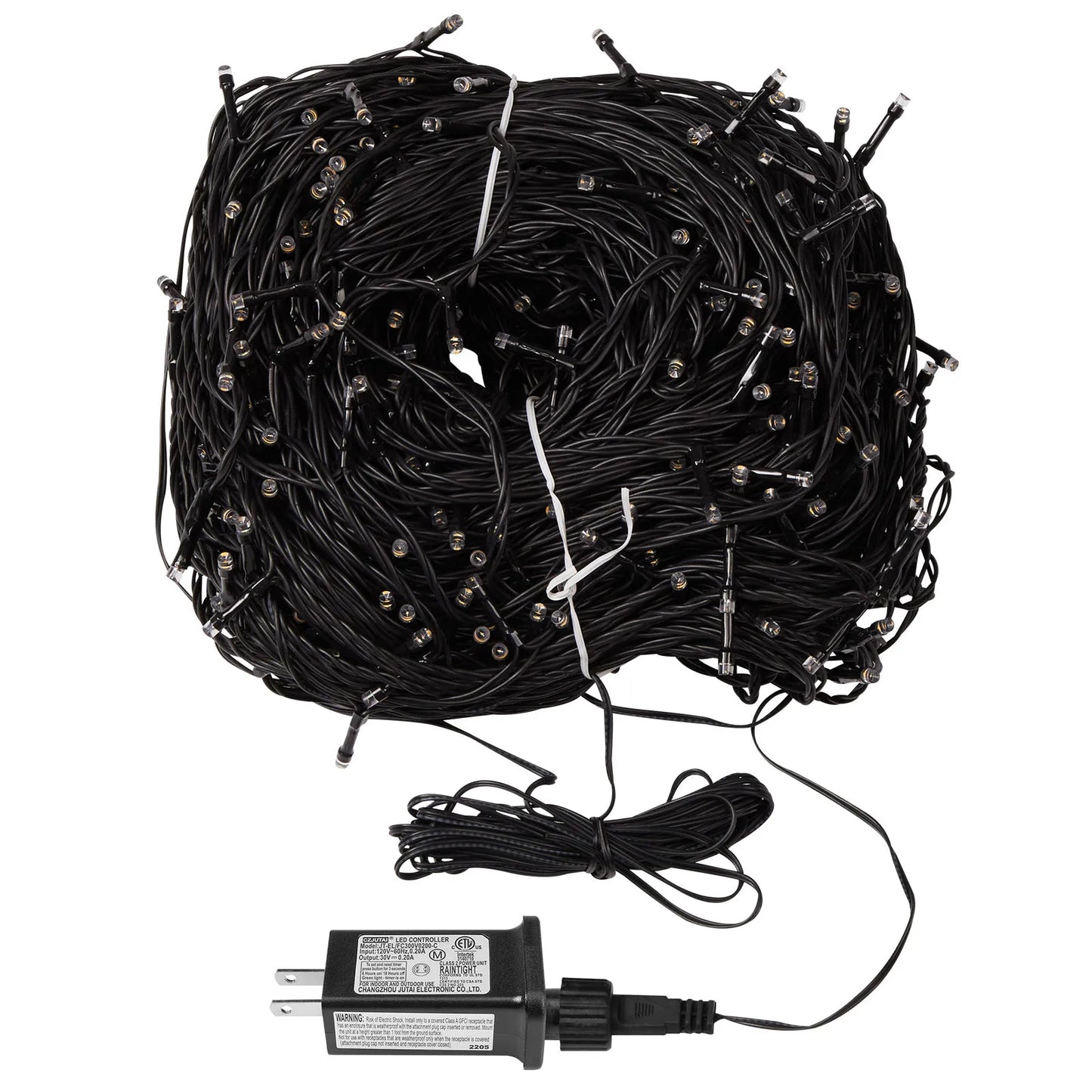 Outdoor Black Wire Fairy String Lights