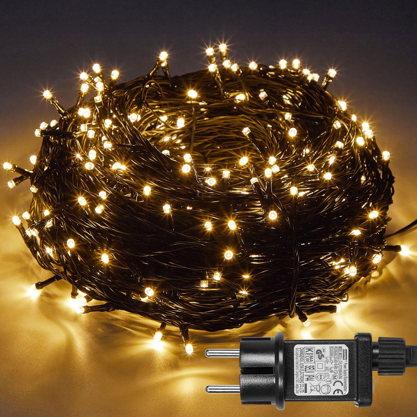 Outdoor Black Wire Fairy String Lights