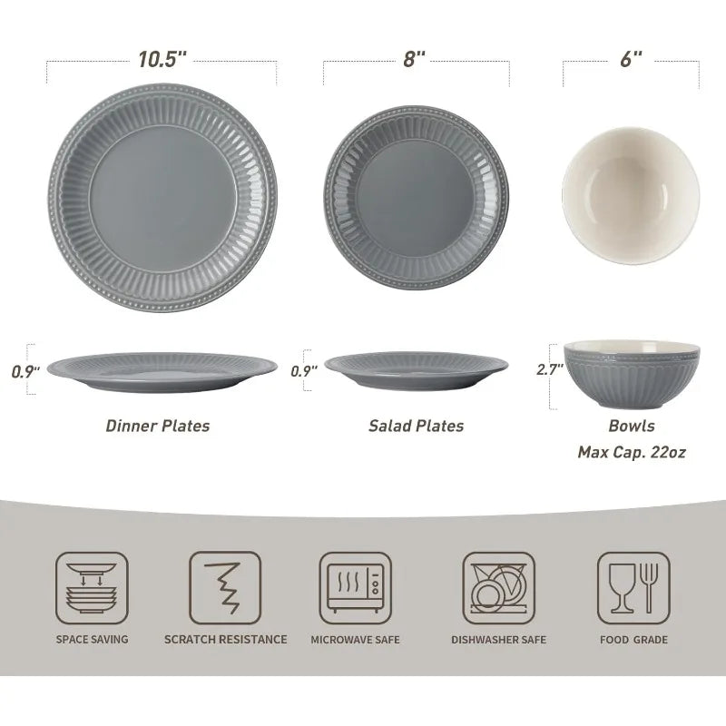 Garden Plates and Bowls Sets