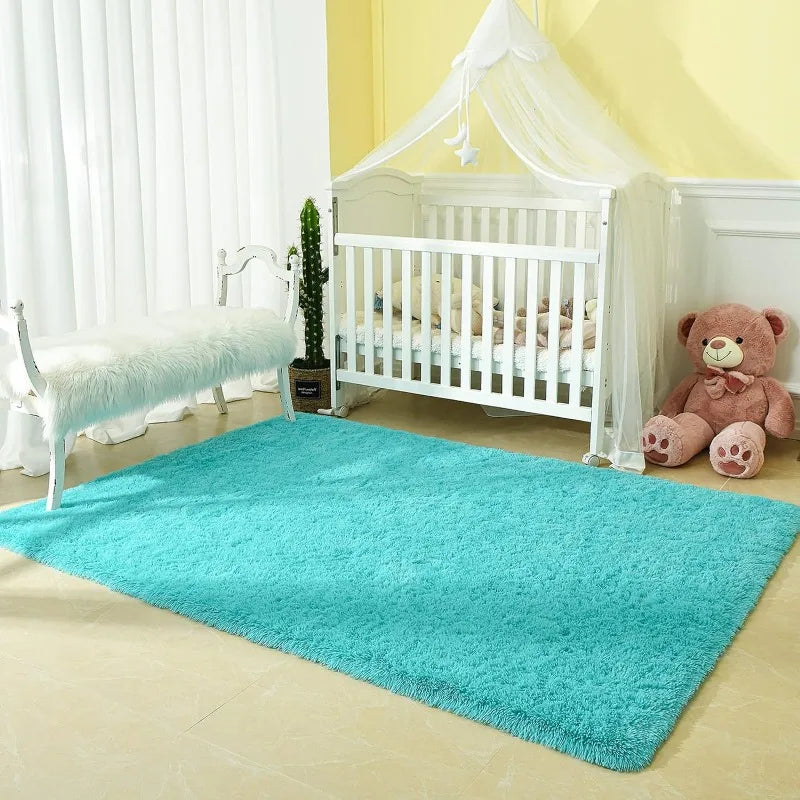 Indoor Soft Fluffy Bedroom Rug