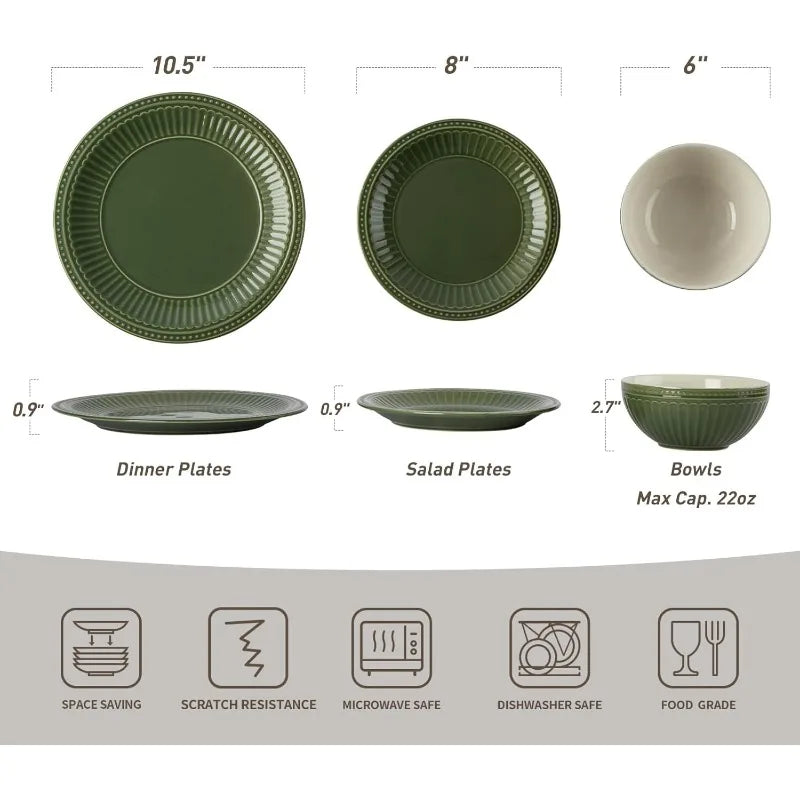 Garden Plates and Bowls Sets