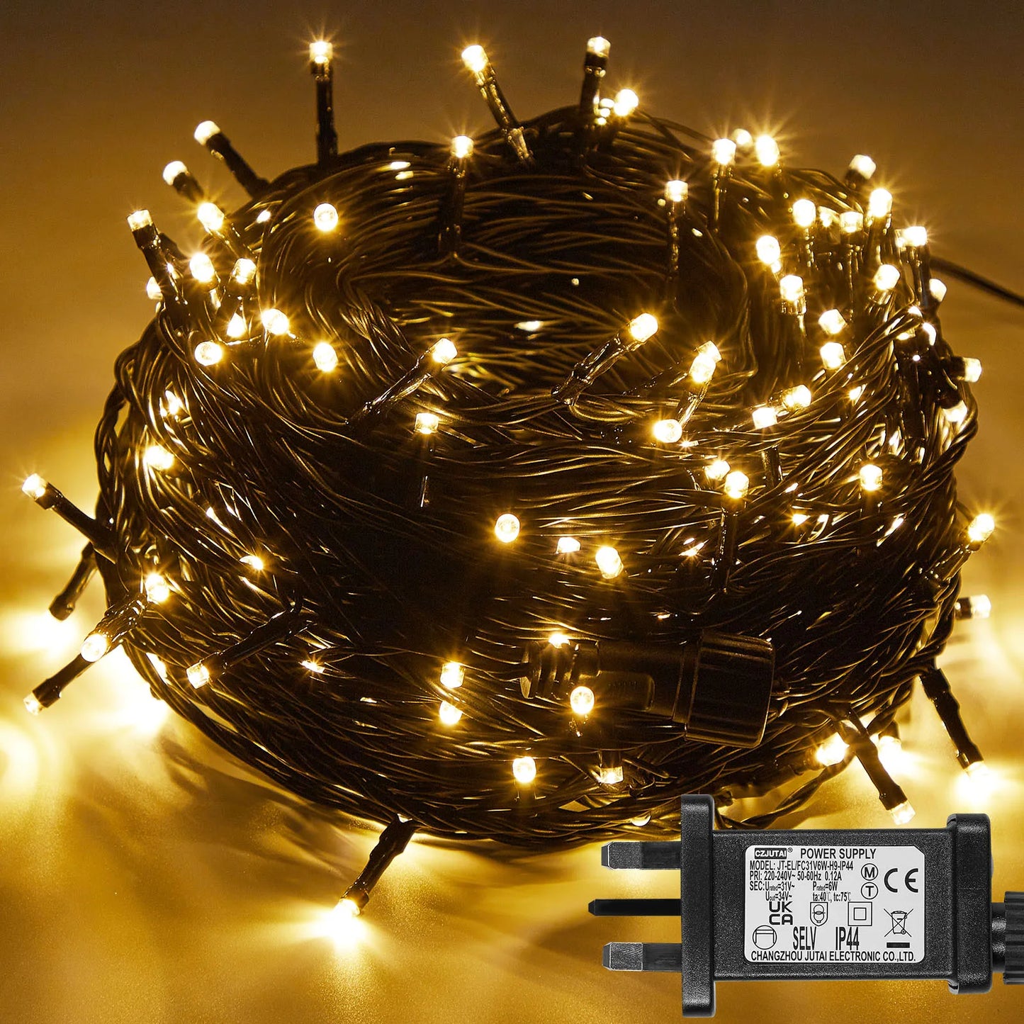 Outdoor Black Wire Fairy String Lights