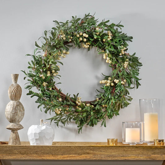 29" Natural Look Artificial Christmas Wreath