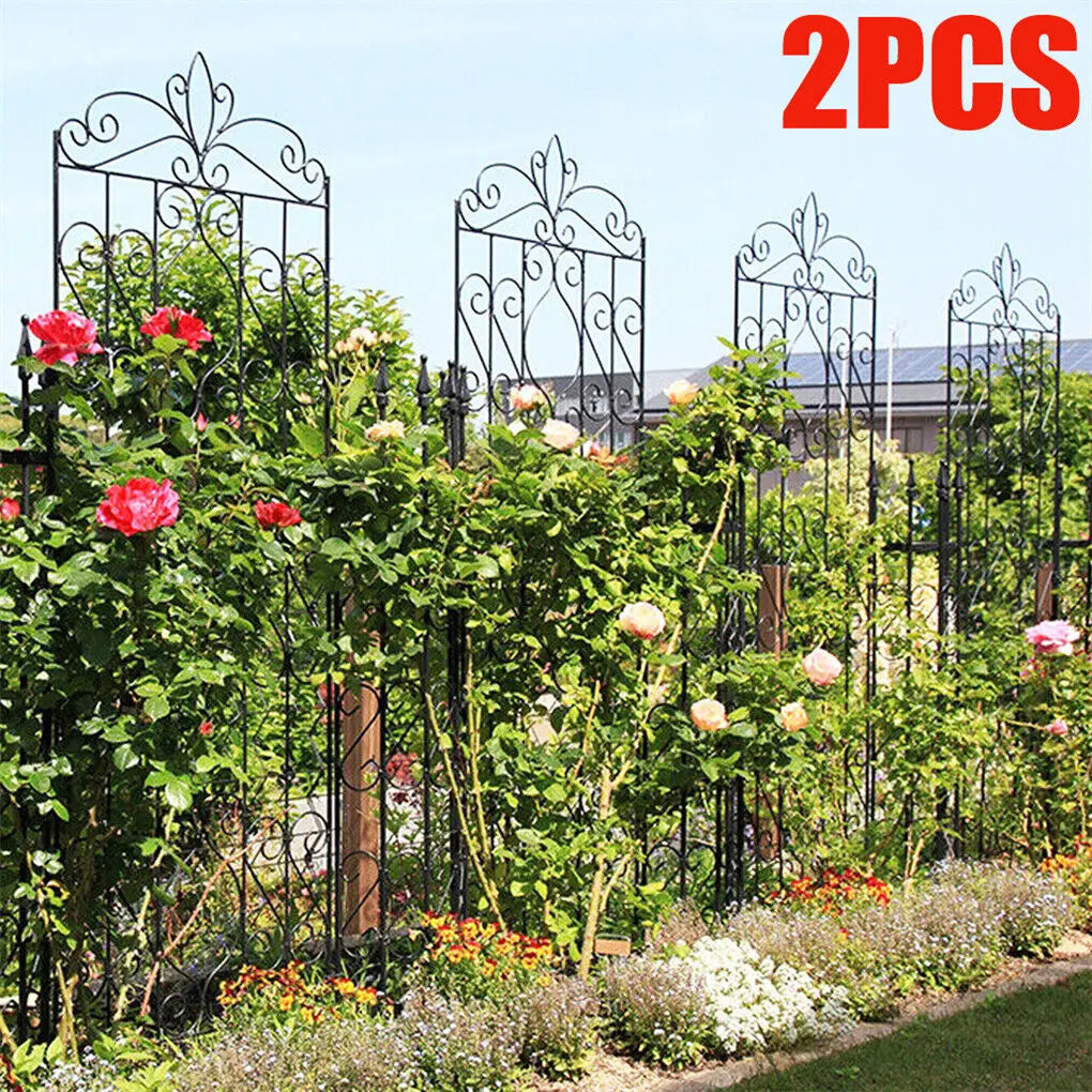 Tall Metal Garden Trellis Fence