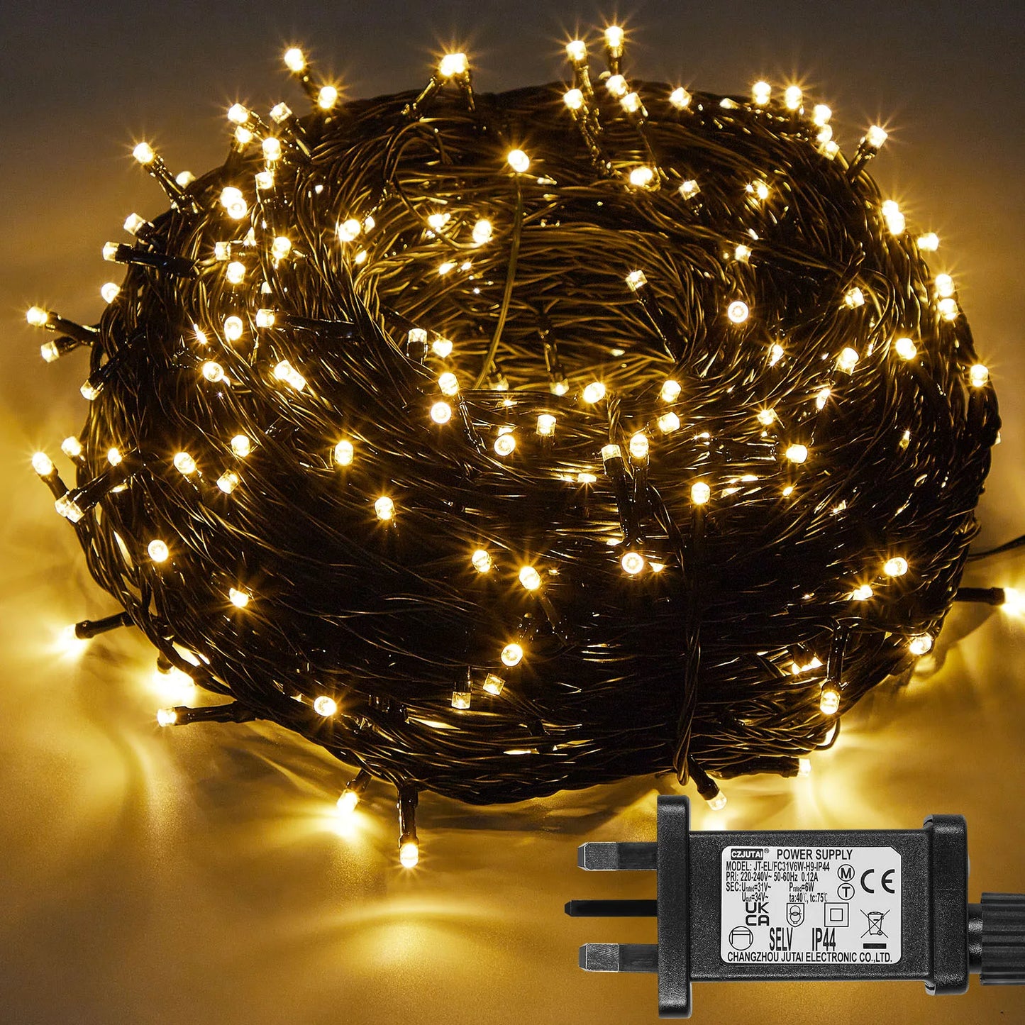 Outdoor Black Wire Fairy String Lights