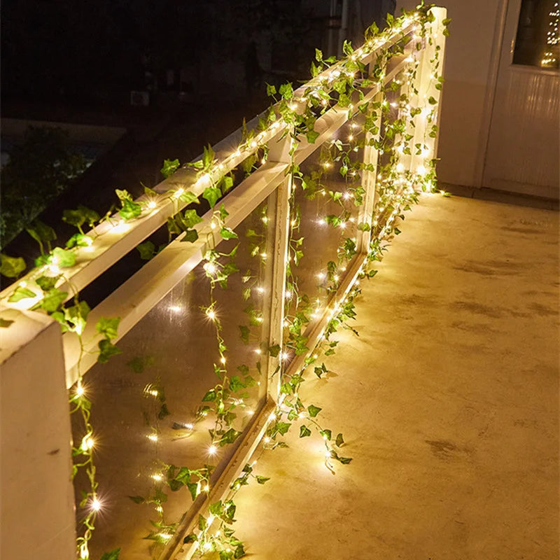 Beautiful Artificial Leaf Flower Lights