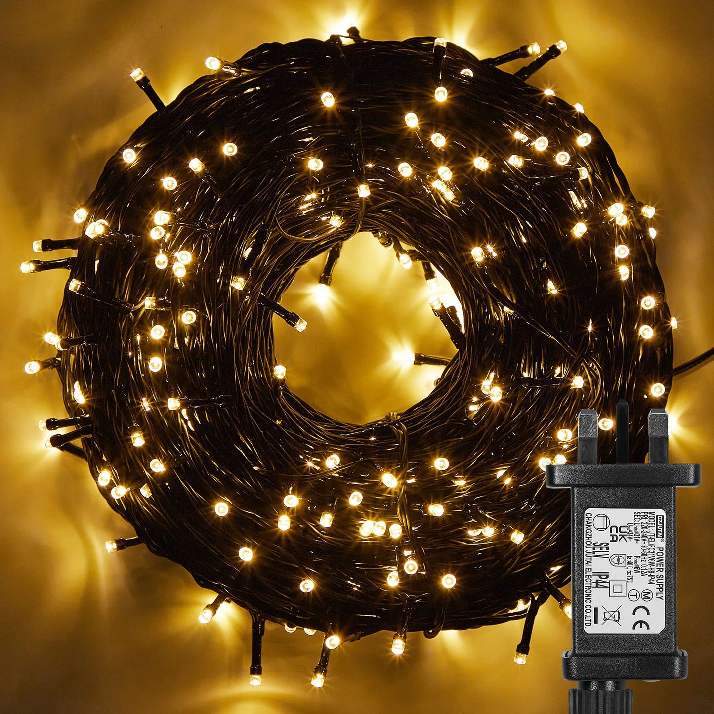 Outdoor Black Wire Fairy String Lights