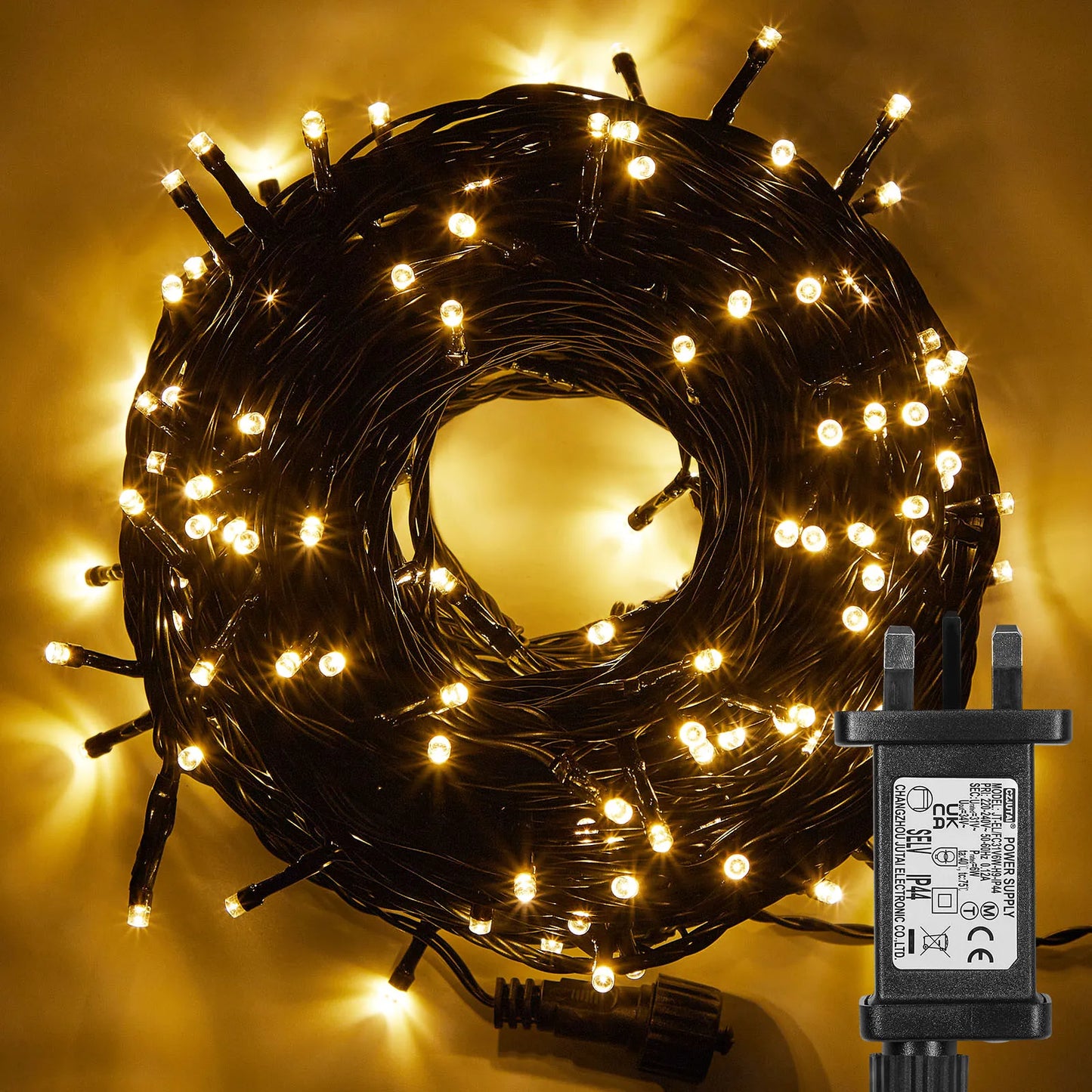 Outdoor Black Wire Fairy String Lights