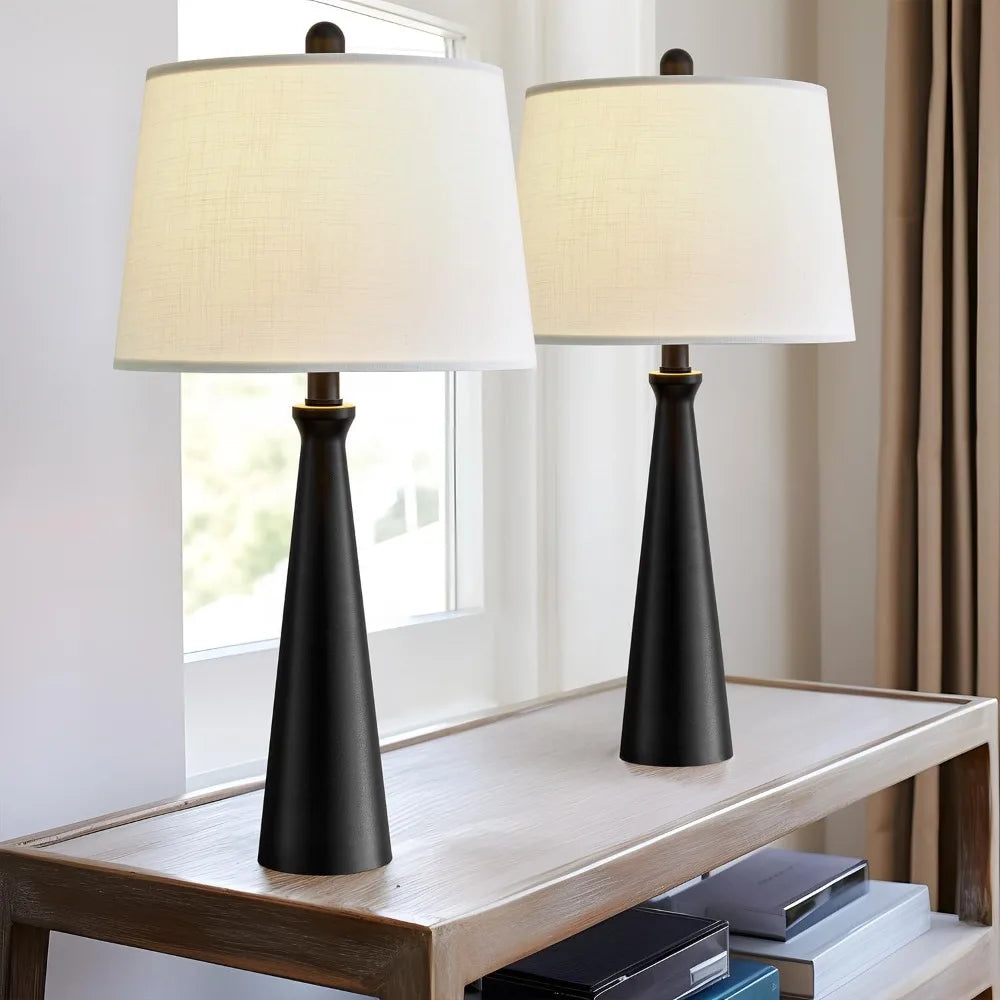 Modern Black Table Lamps Set