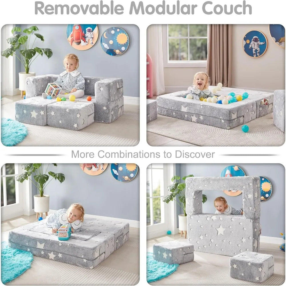 Toddler Modular Floor Cushion Sofa