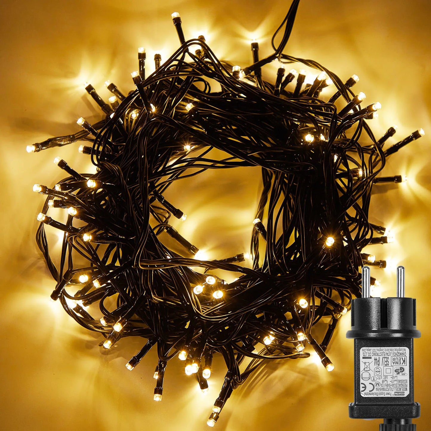 Outdoor Black Wire Fairy String Lights