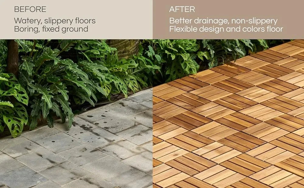 Interlocking Outdoor Deck Tiles