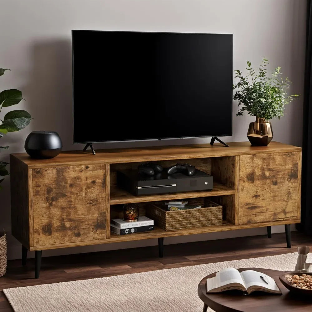 Retro Style Modern Entertainment Media Center