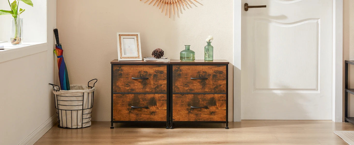 2 Drawer Nightstand For Bedroom