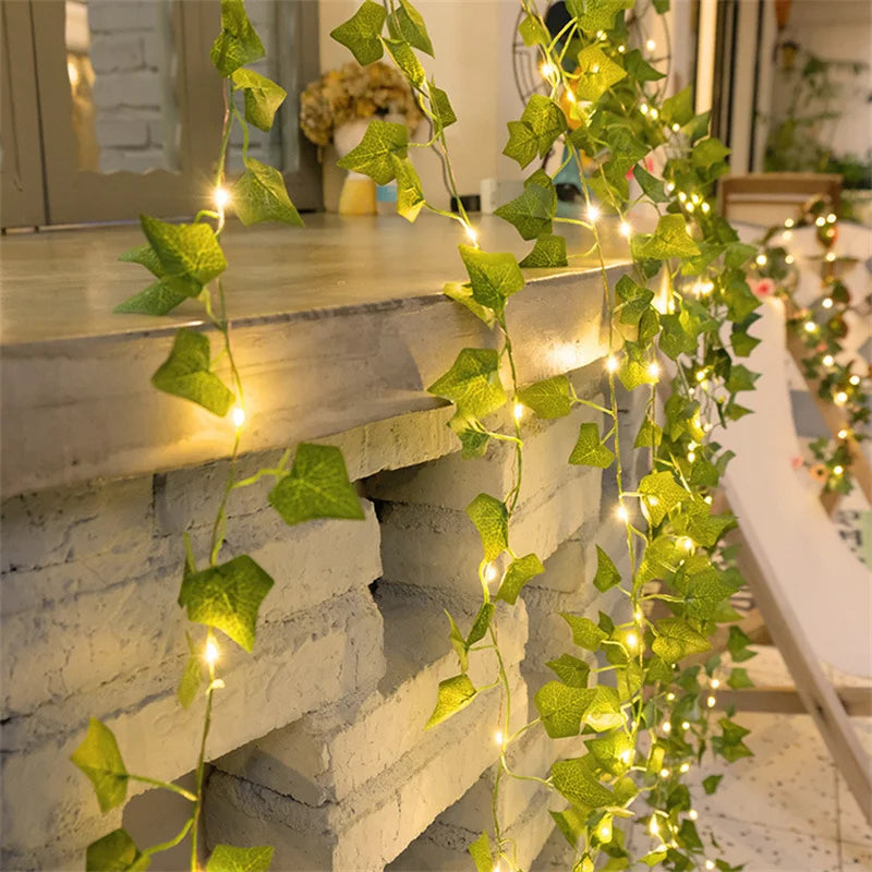 Beautiful Artificial Leaf Flower Lights