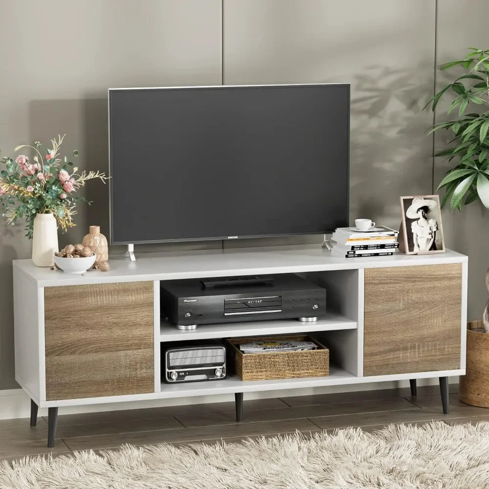 Retro Style Modern Entertainment Media Center