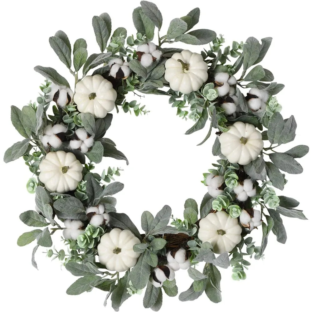 Harvest Farmhouse Front Door Wreath