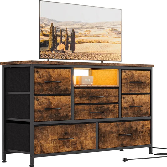 Dresser TV Stand With Power Outlet