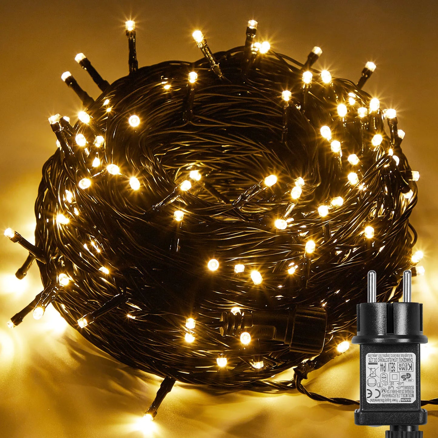 Outdoor Black Wire Fairy String Lights