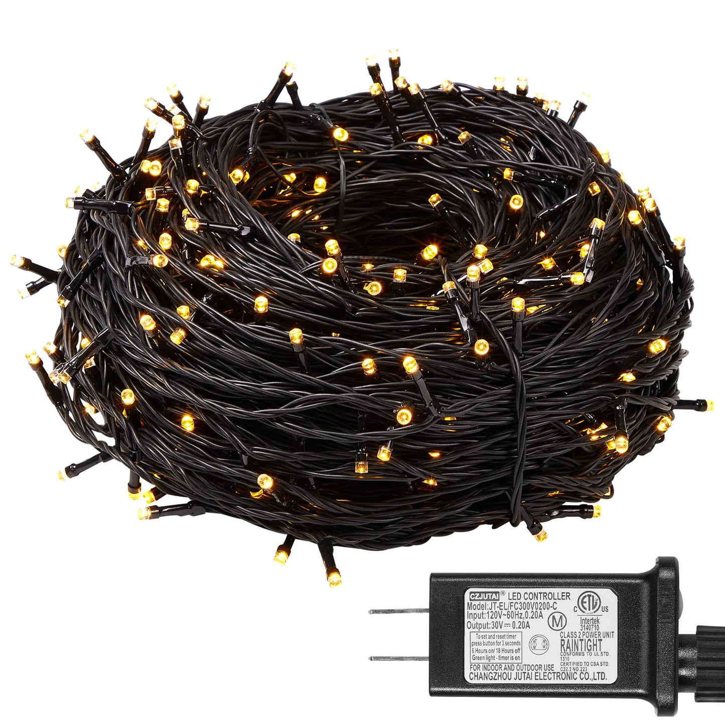 Outdoor Black Wire Fairy String Lights