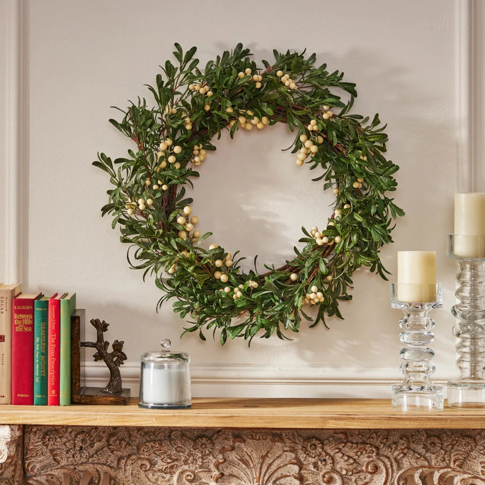 29" Natural Look Artificial Christmas Wreath