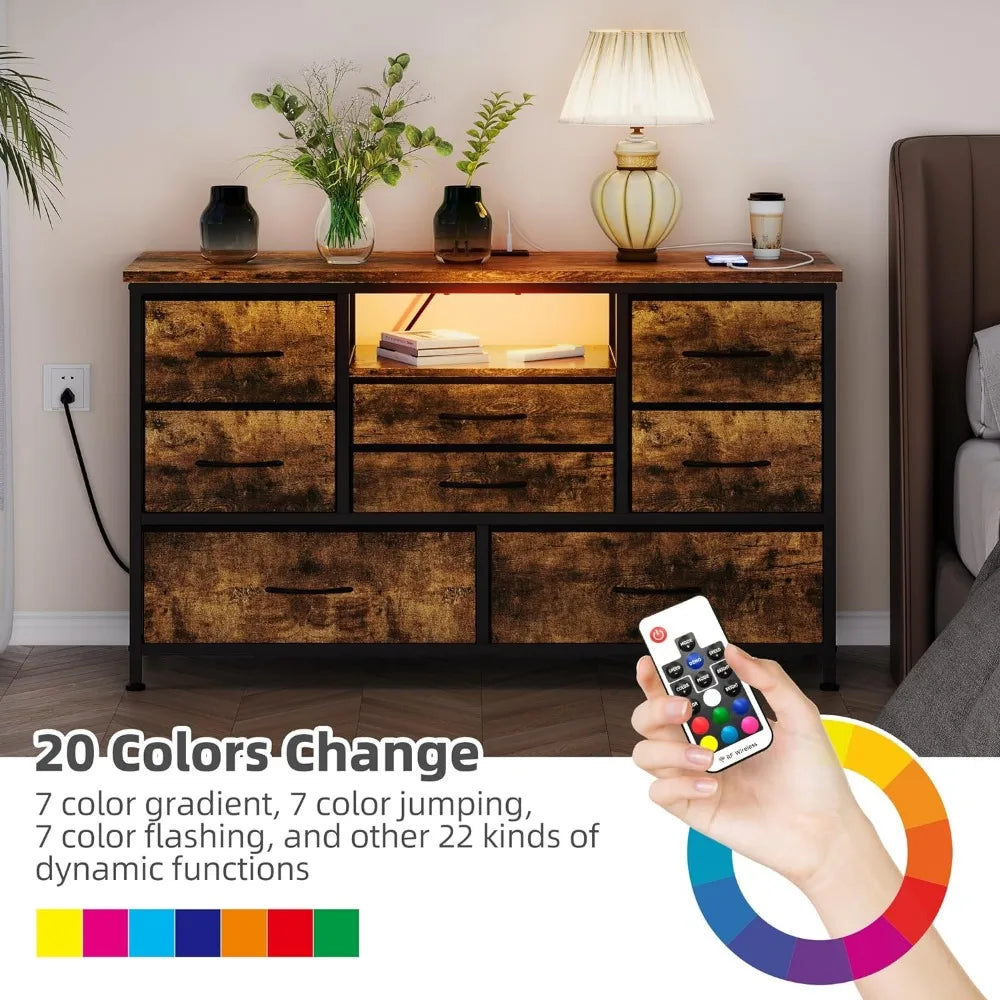 Dresser TV Stand With Power Outlet