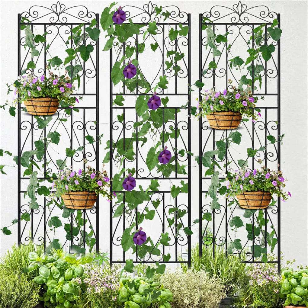 Tall Metal Garden Trellis Fence