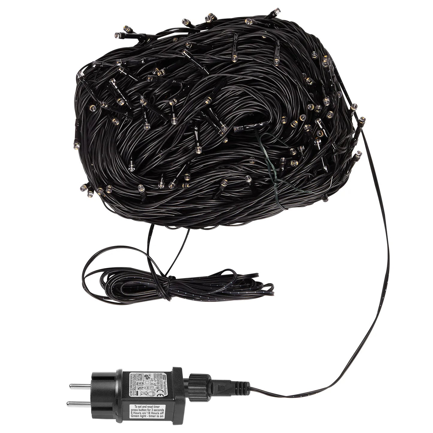 Outdoor Black Wire Fairy String Lights