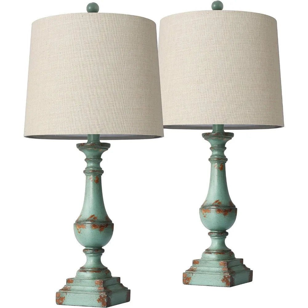 Farmhouse Table Lamp Set