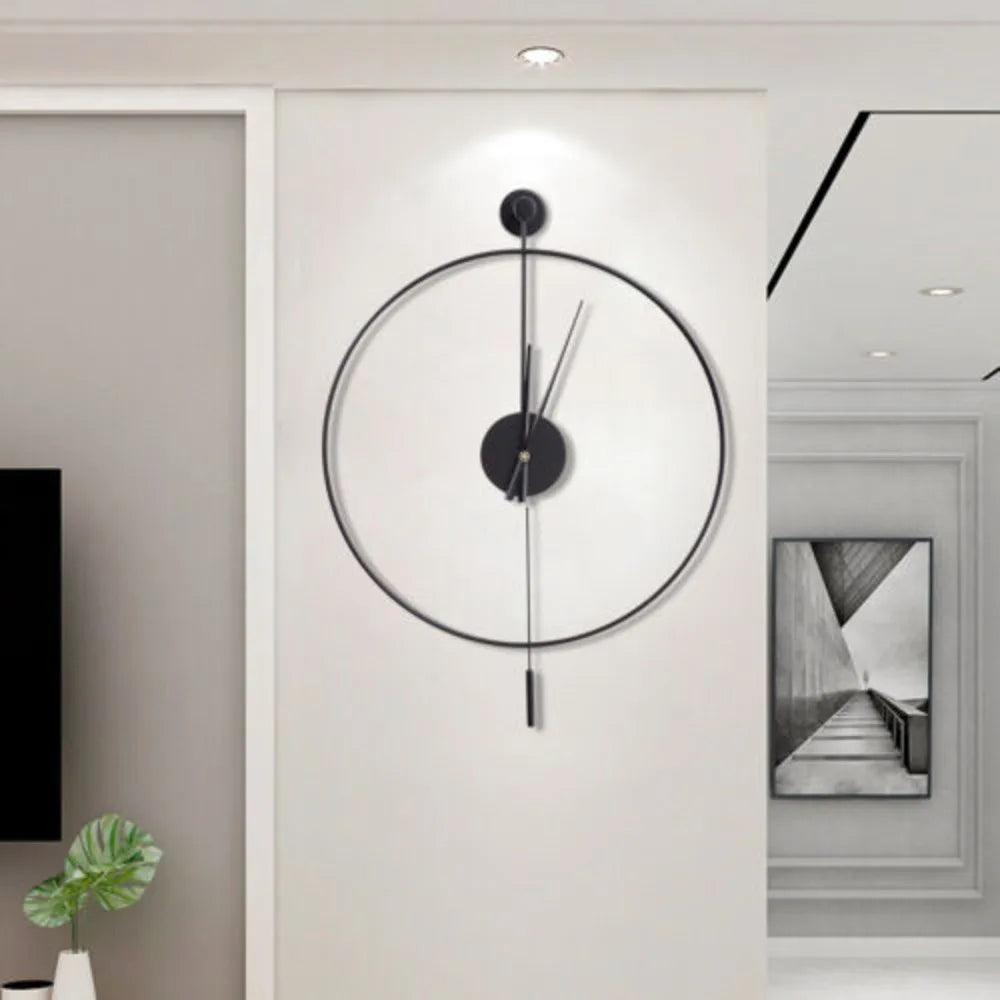 Large Decorative Wall Clock With Pendulum