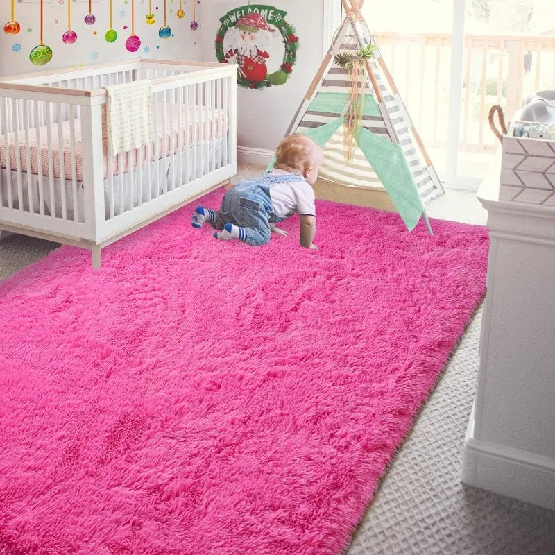 Indoor Soft Fluffy Bedroom Rug