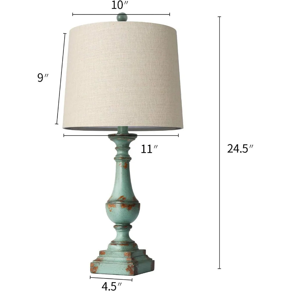 Farmhouse Table Lamp Set