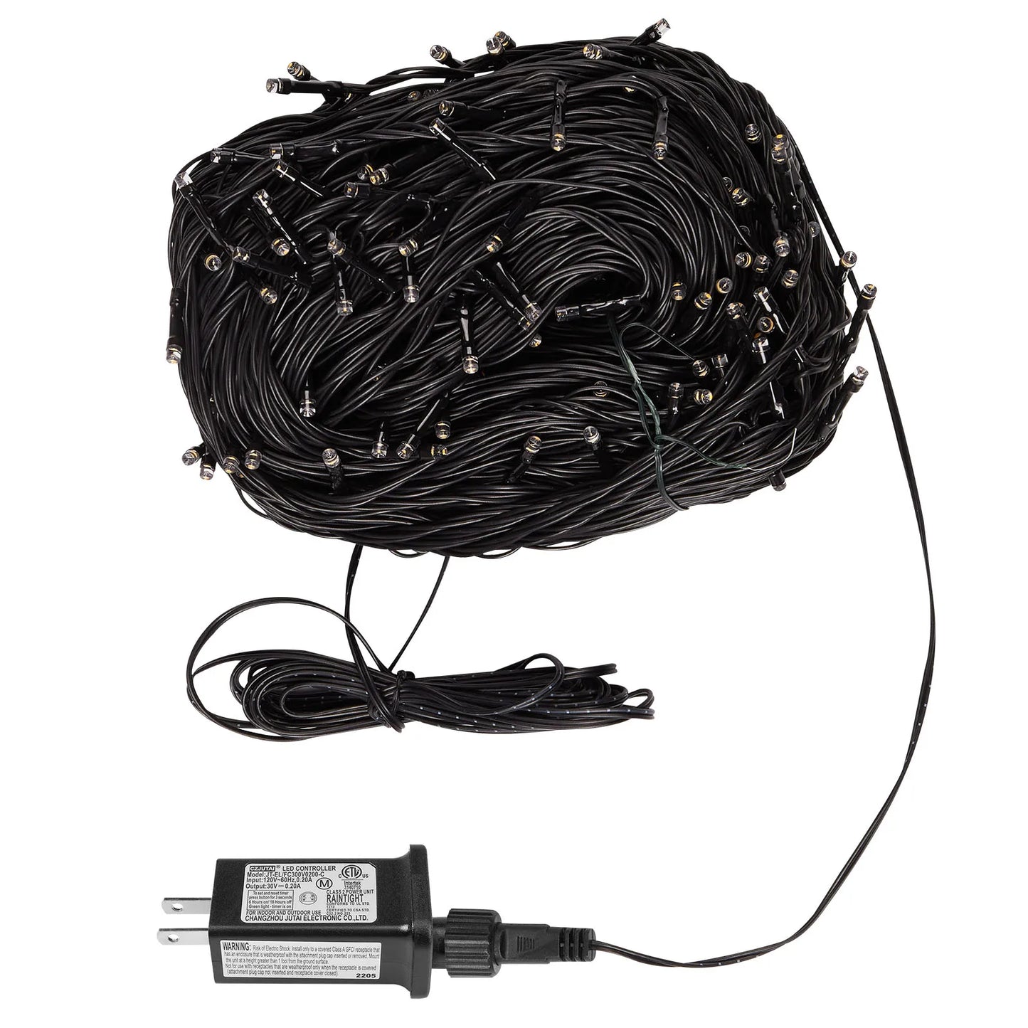 Outdoor Black Wire Fairy String Lights