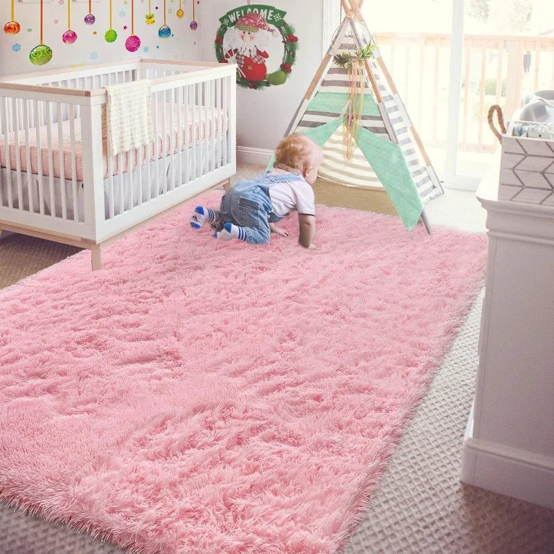 Indoor Soft Fluffy Bedroom Rug