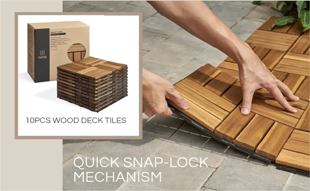 Interlocking Outdoor Deck Tiles