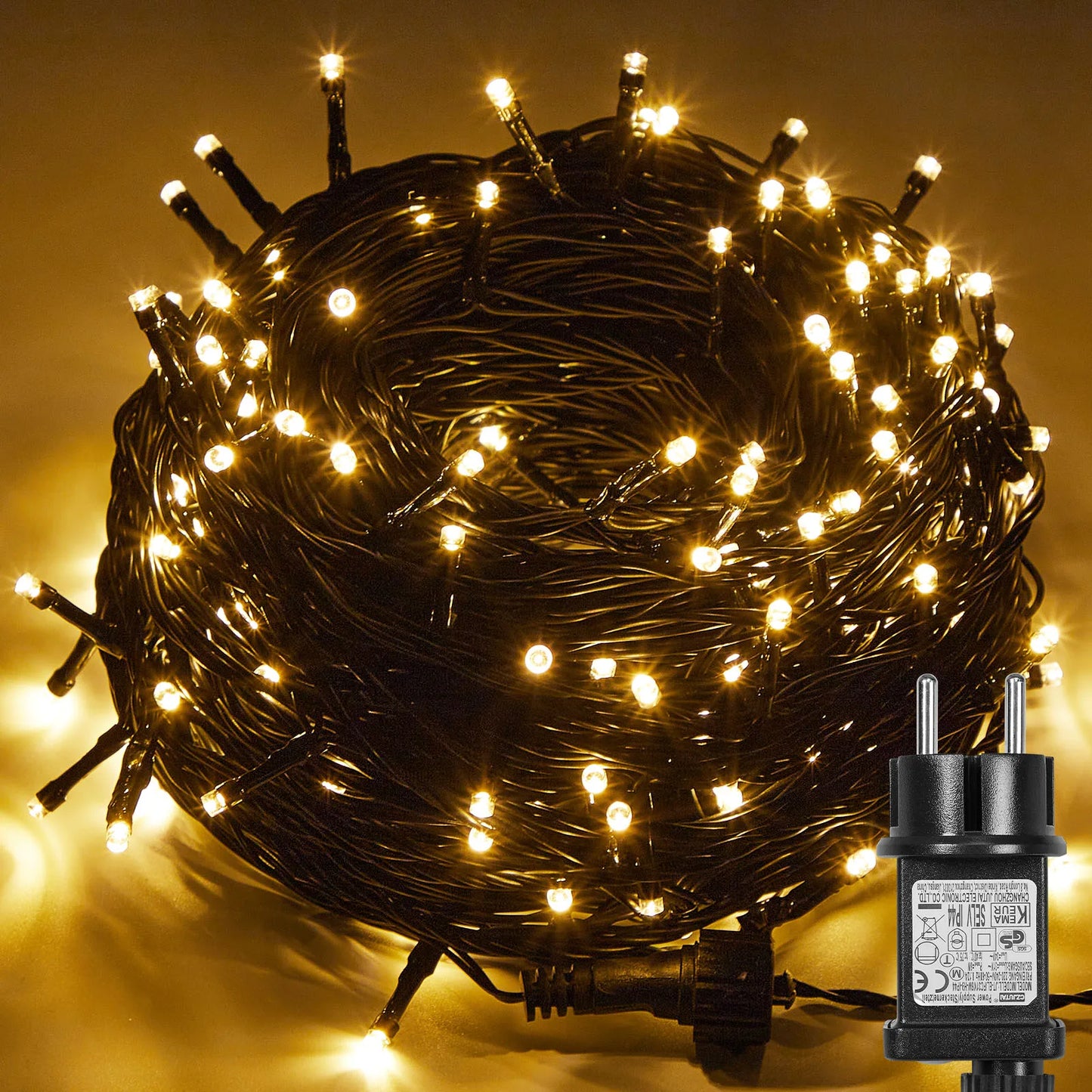 Outdoor Black Wire Fairy String Lights