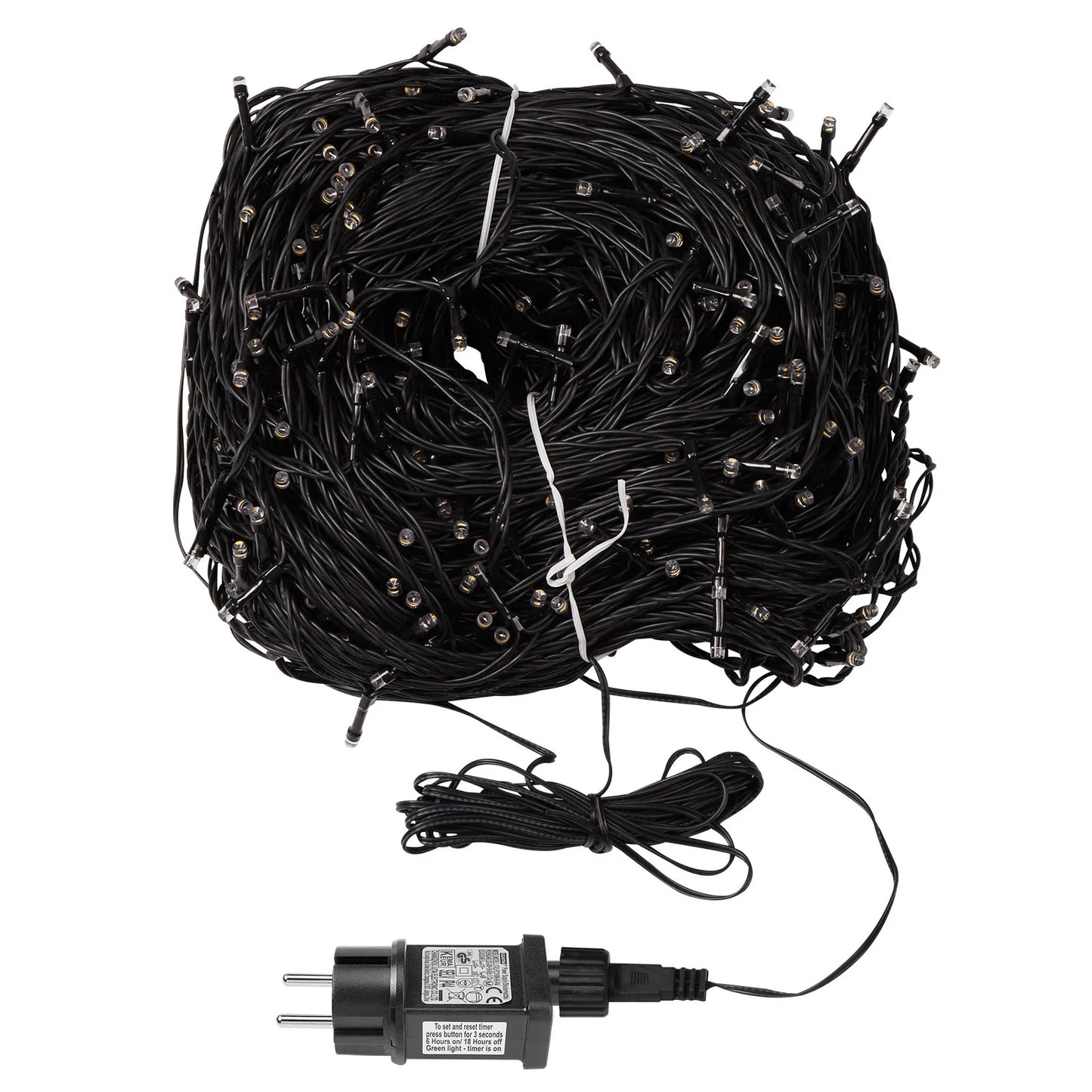 Outdoor Black Wire Fairy String Lights