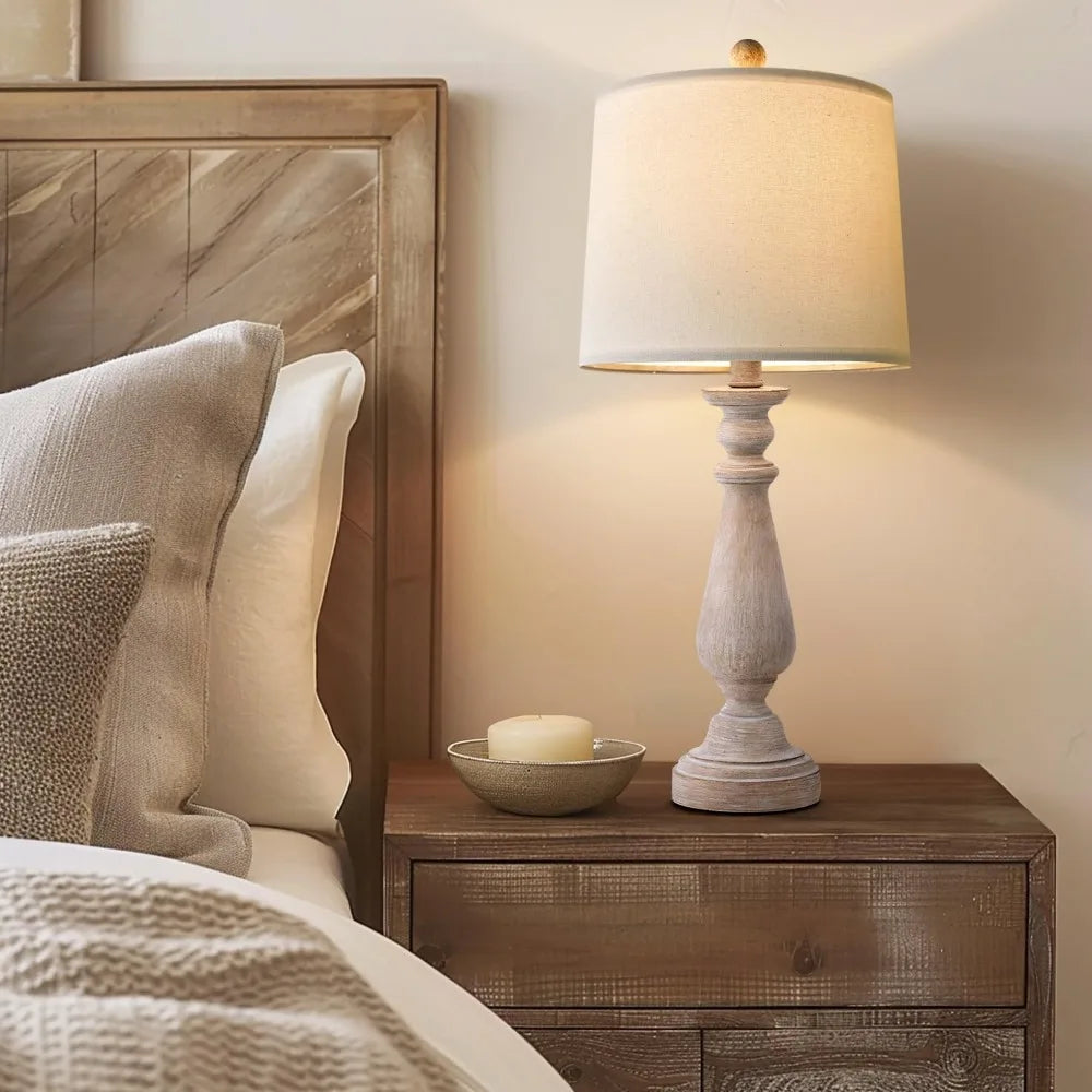 Farmhouse Table Lamp Set