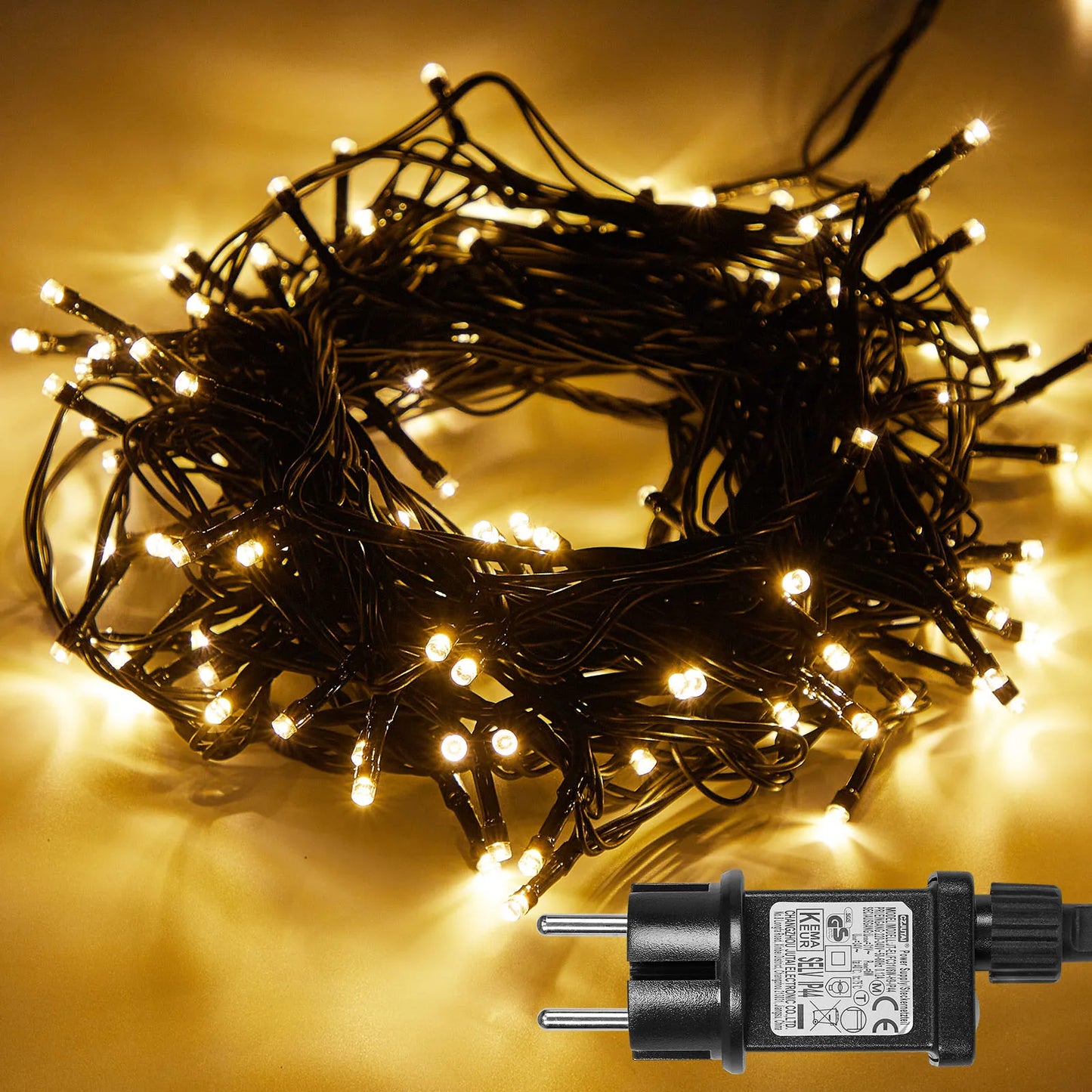 Outdoor Black Wire Fairy String Lights