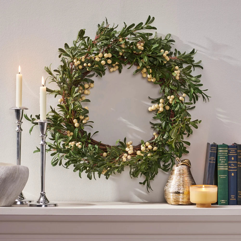 29" Natural Look Artificial Christmas Wreath