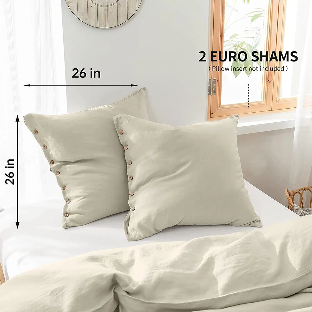 Decorative Linen Sham Cover Pillowcase