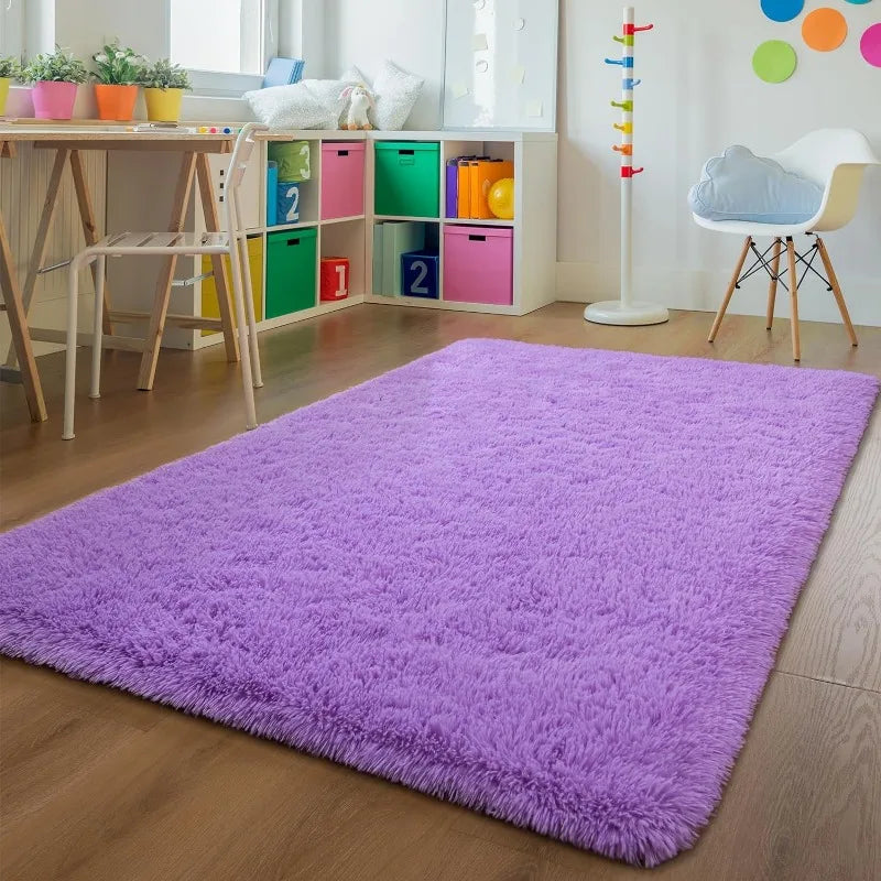 Indoor Soft Fluffy Bedroom Rug