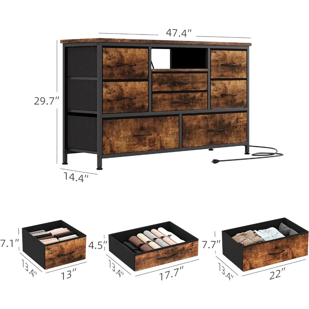 Dresser TV Stand With Power Outlet