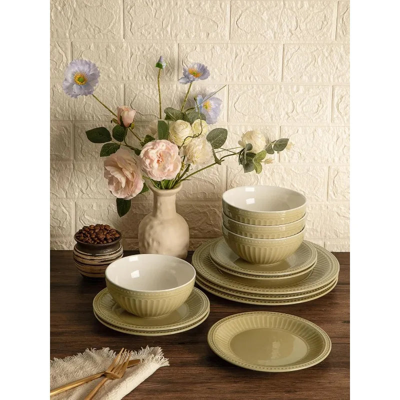 Garden Plates and Bowls Sets