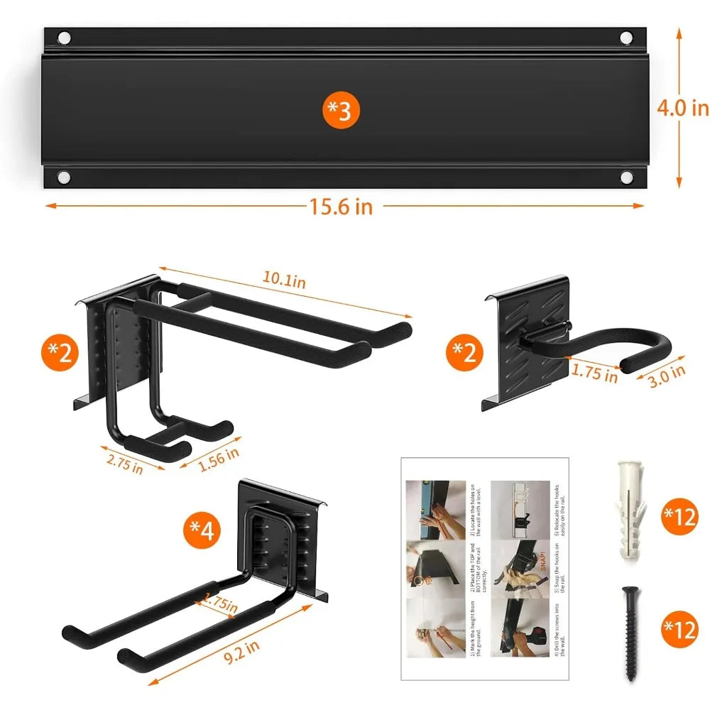 Wall Mounted Garage Tool Organizer