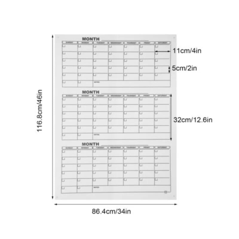 Quarterly Planner White Board