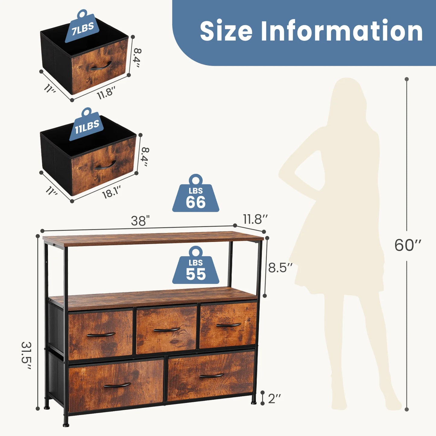 TV Stand Dresser For Bedroom