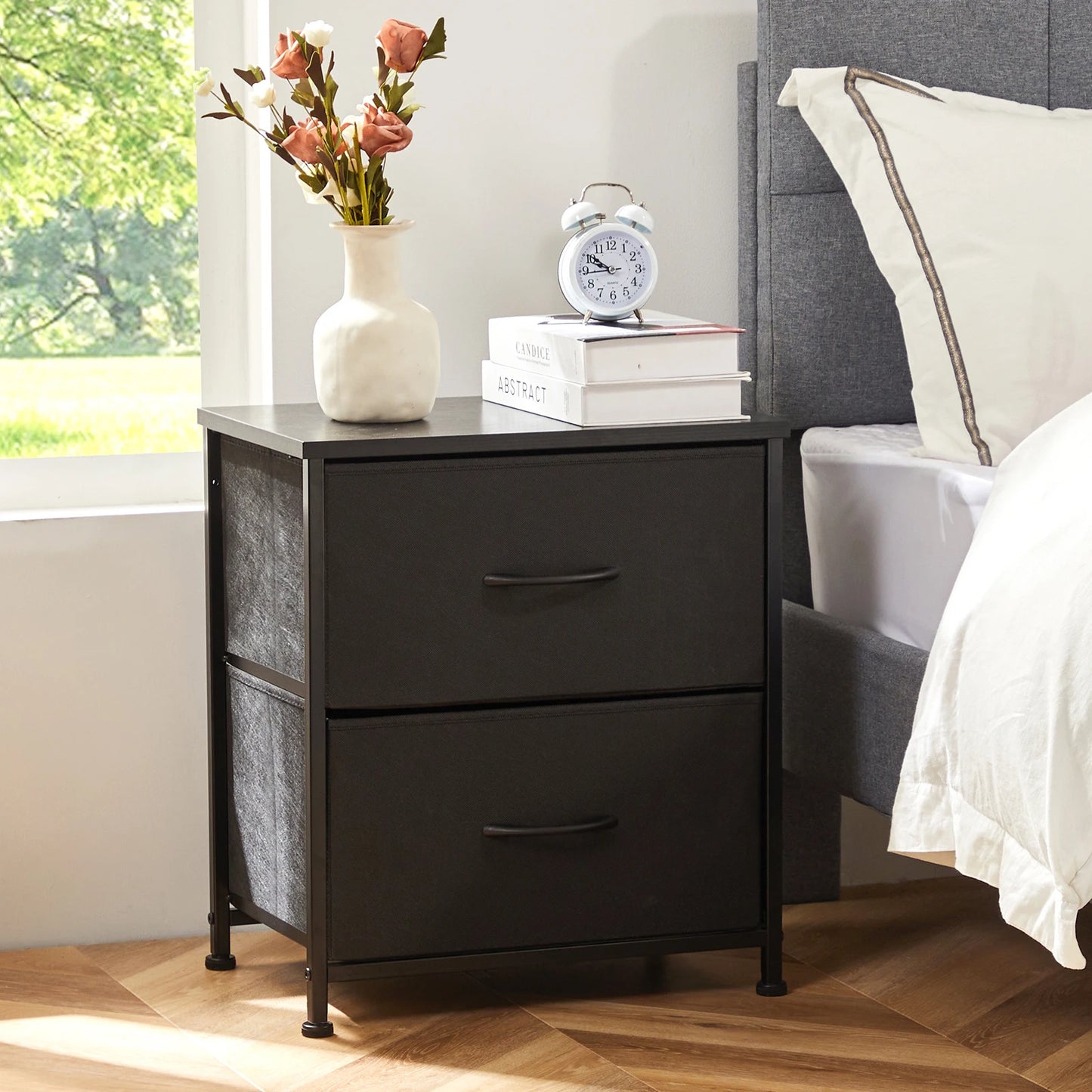 2 Drawer Nightstand For Bedroom