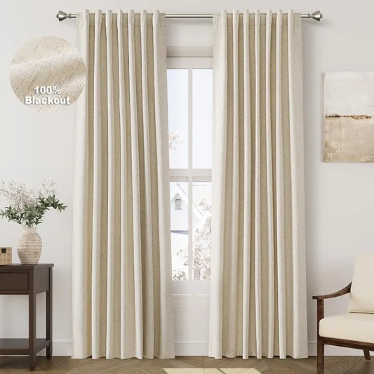 Blackout Linen Drapes